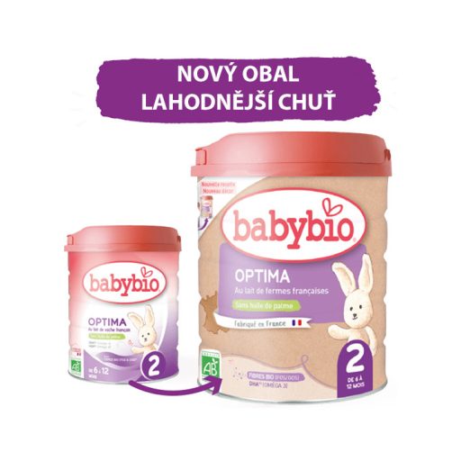 BABYBIO OPTIMA 2 bio csecsemőtápszer 800 g