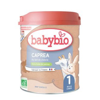   BABYBIO CAPREA 1 teljes zsírtartalmú bio kecsketej csecsemőtápszer 800 g