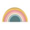 PETITE&MARS Szilikon egymásra rakható játék Rainbow Intense Ochre 12m+