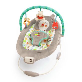   BRIGHT STARTS Rezgő pihenőszék dallamokkal Winnie the Pooh Dots & Hunny 0 hó+,  9 kg-ig