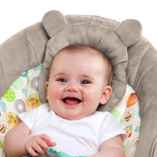 BRIGHT STARTS Rezgő pihenőszék dallamokkal Winnie the Pooh Dots & Hunny 0 hó+,  9 kg-ig