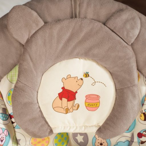 BRIGHT STARTS Rezgő pihenőszék dallamokkal Winnie the Pooh Dots & Hunny 0 hó+,  9 kg-ig