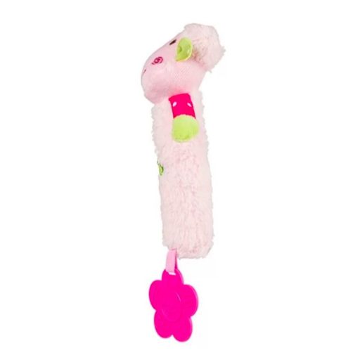 BABYONO sípoló játék rágókával Sweet Lambie rózsaszín