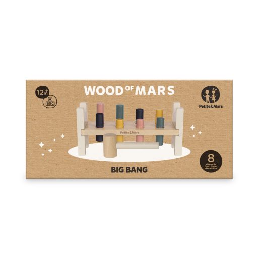 PETITE&MARS Fa játék Big Bang Wood of Mars 12hó+ Aurora Pink