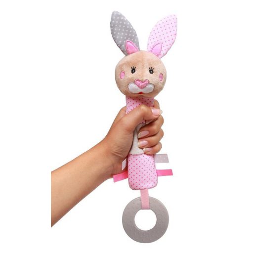 BABYONO Sípoló játék rágókával , nyuszi Julie 6 hó+