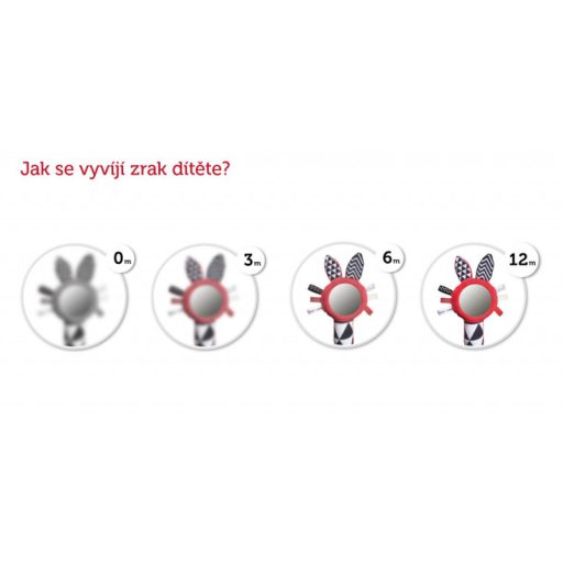 CANPOL BABIES Kontrasztos lógó játék babakocsira/autósülésre Sensory