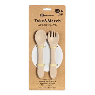   PETITE&MARS Szilikon evőeszközök TAKE&MATCH Desert Sand 6m+