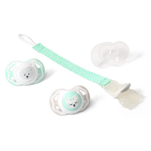 BABYONO Cumisüveg klip zöld 0h+