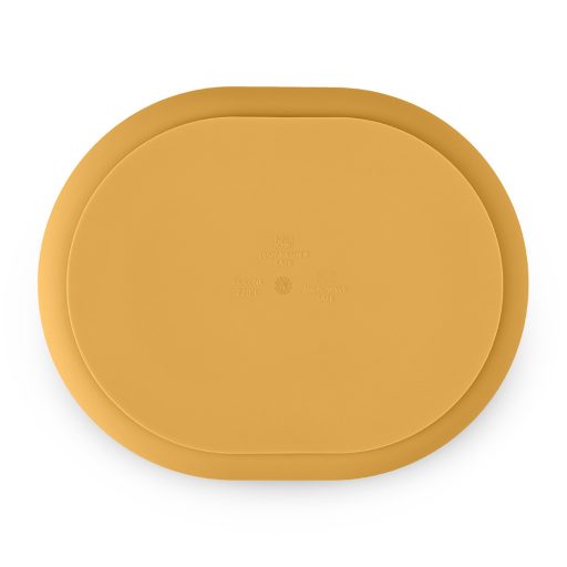 PETITE&MARS Szilikon osztott tányér, ovális Take&Match Intense Ochre 6m+