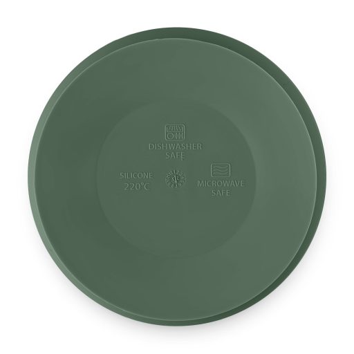 PETITE&MARS Kétszínű szilikon tál Take&Match Misty Green 6m+