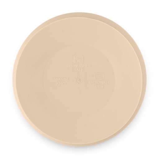 PETITE&MARS Kétszínű szilikon tál Take&Match Desert Sand 6m+