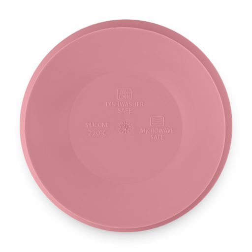 PETITE&MARS Kétszínű szilikon tál Take&Match Dusty Rose 6m+