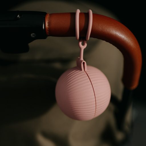 PETITE&MARS Szilikon cumitartó tok Dusty Rose 0m+