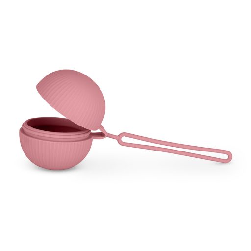 PETITE&MARS Szilikon cumitartó tok Dusty Rose 0m+