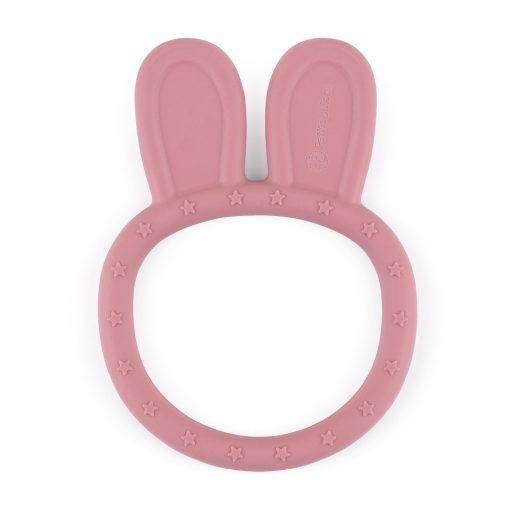 PETITE&MARS Szilikon rágóka Bunny Dusty Rose 0m+