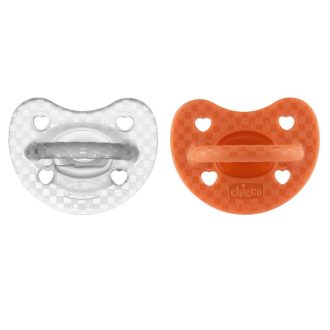 CHICCO Cumisüveg Physio Luxe narancs/szürke 16-36h, 2db