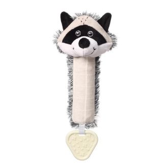   BABYONO Sípoló játék rágókával mosómedve Rocky 25x11 cm