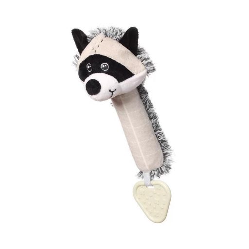 BABYONO Sípoló játék rágókával mosómedve Rocky 25x11 cm