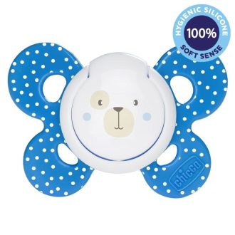   CHICCO Physio Comfort szilikon cumi 6-16 hónapos fiúknak - medve 1 db