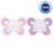 CHICCO Physio Comfort szilikon cumi 6-16 hónapos lány - macska/pöttyök 2 db