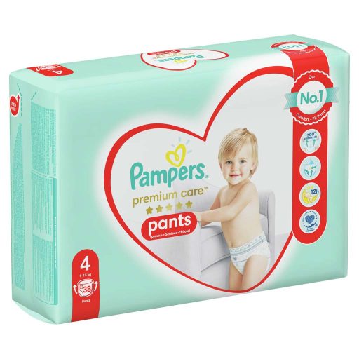 PAMPERS Premium Care Pants Bugyipelenka egyszer használatos 4 (9-15 kg) 38 db