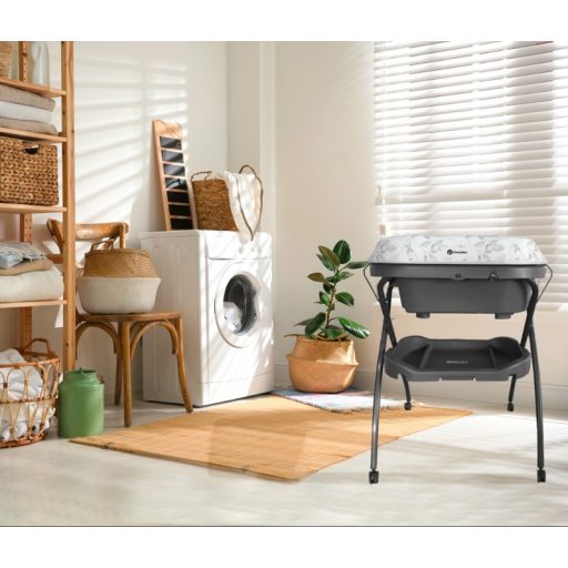 PETITE&MARS Pelenkázó állvány káddal Spa 3in1 Grey