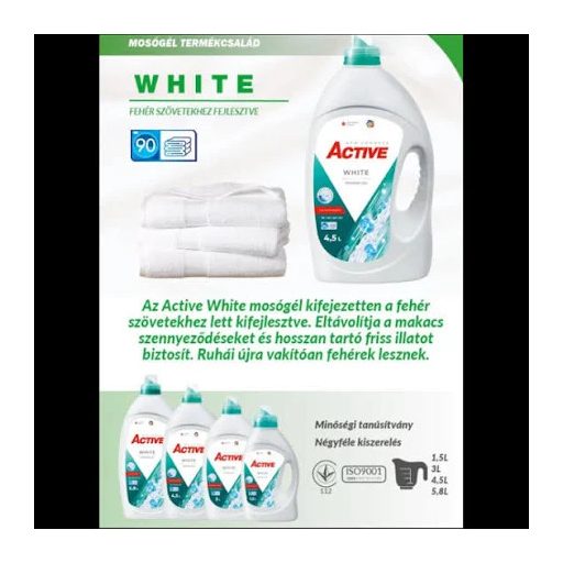 Active mosógél 3 l White (60 mosás)