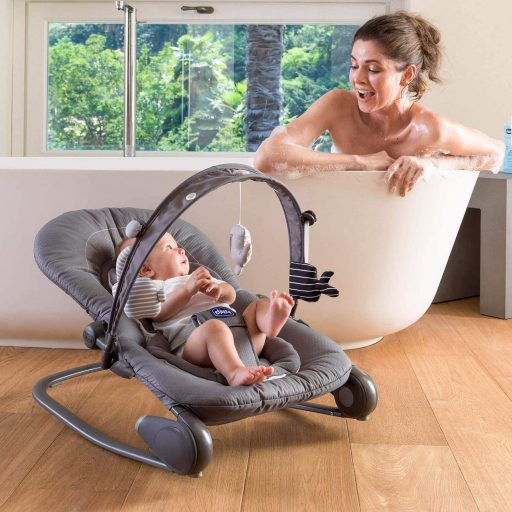 CHICCO Houpátko Hoopla - Moon Grey 0m+, 18 kg-ig