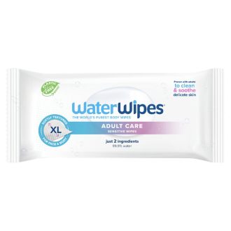 WATERWIPES Nedves törlőkendő Adults műnyagmentes 30 db