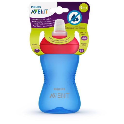 Philips AVENT SCF802/01 Puha harapásálló csőrös pohár 300 ml KÉK