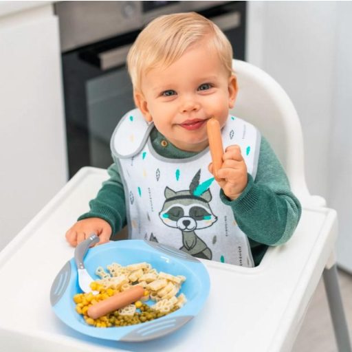 BABYONO Előke Frottír, közepes, vízálló, mosómedve 6hó+