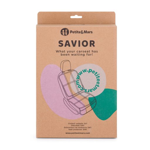 PETITE&MARS Ülésvédő Savior 3in1 Absolute Black
