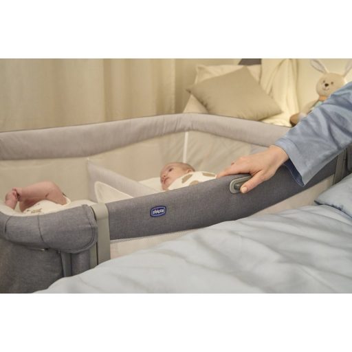 CHICCO Next2Me Twins ikerágy - Magnet Grey