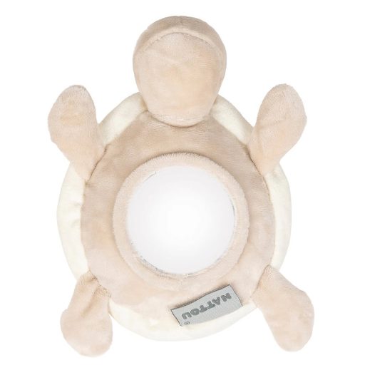 NATTOU Lapidou plüss teknős játék 4 tevékenységgel 19 cm Karamell