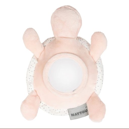 NATTOU Lapidou plüss teknős játék 4 tevékenységgel 19 cm Pink