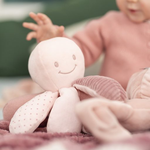 NATTOU Fejlesztő játék polip 8 aktivitás Lapidou pink
