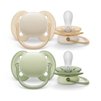   Philips AVENT SCF091/05 Játszócumi Ultrasoft Premium neutral 0-6hó fiús, 2 db