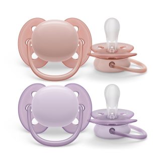   Philips AVENT SCF091/31 Játszócumi Ultrasoft Premium neutral 0-6hó lányos, 2 db