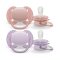 Philips AVENT SCF091/31 Játszócumi Ultrasoft Premium neutral 0-6hó lányos, 2 db