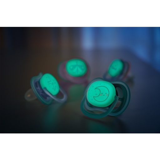 Philips AVENT SCF376/13 Játszócumi Ultra air éjszakai 6-18hó fiús, 2db