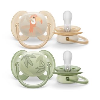   Philips AVENT SCF091/07 Játszócumi Ultrasoft Premium Állat 0-6hó fiús, 2 db
