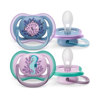   Philips AVENT SCF085/61 Játszócumi Ultra air Mintás 6-18hó lányos (tenger), 2db