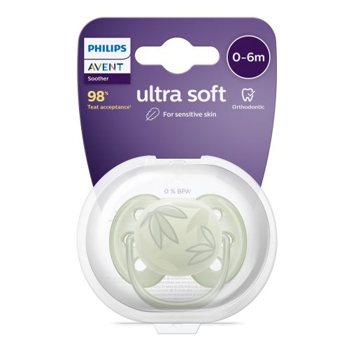 Philips AVENT SCF092/02 Ultrasoft Premium játszócumi  0-6hó zöld, 1 db
