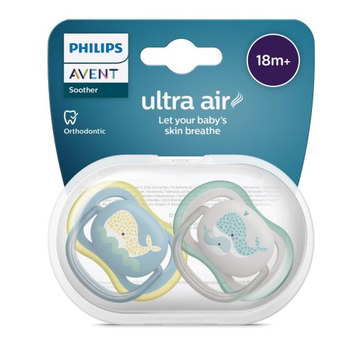Philips AVENT SCF349/24 Játszócumi Ultra air mintás 18hó+ (bálna) 2db