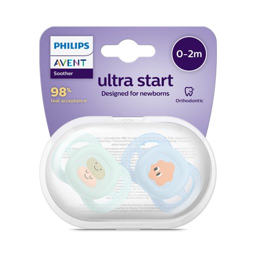 Philips AVENT SCF075/04 Játszócumi ultra start mintás 0-2hó fiús 2 db