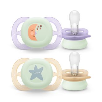   Philips AVENT SCF075/07 Játszócumi ultra start éjszakai 0-2hó lányos 2 db