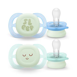   Philips AVENT SCF075/08 Játszócumi ultra start éjszakai 0-2hó fiús 2 db