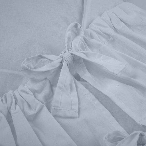 PETITE&MARS Megkötős pólya Nurse tömör kókusz betéttel Dusty Blue 75x75 cm