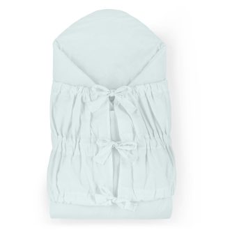   PETITE&MARS Megkötős pólya Nurse tömör kókusz betéttel Baby Blue 75x75 cm