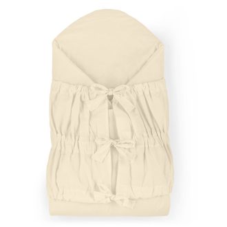   PETITE&MARS Megkötős pólya Nurse tömör kókusz betéttel Light Beige 75x75 cm